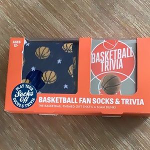New Sealed Men's Basketball Socks & Trivia Game unique fan gift